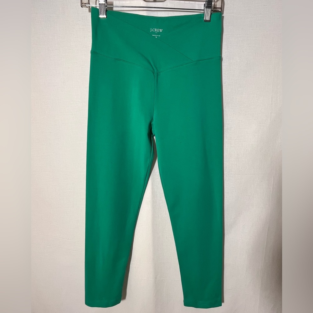 J. Crew Green High-Waist Leggings